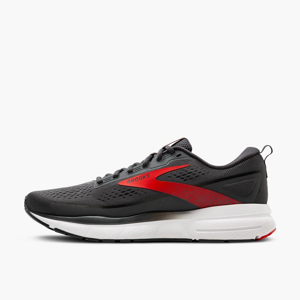 Chaussures Running Route Brooks Trace 3 Rouge Blanche Homme | IVM-1146987